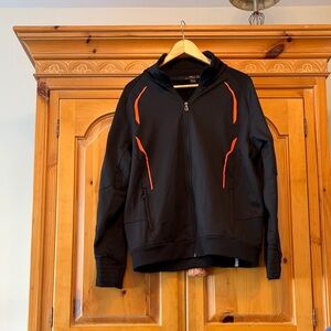 Ralph Lauren Black Jacket with Orange Accents